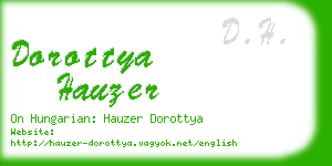 dorottya hauzer business card